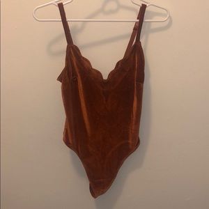 Corduroy amber bodysuit